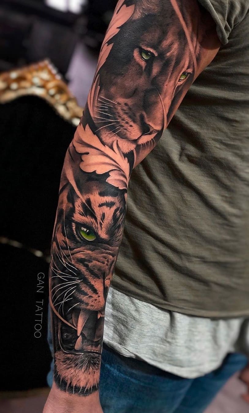 brazo lleno de tatuajes 151