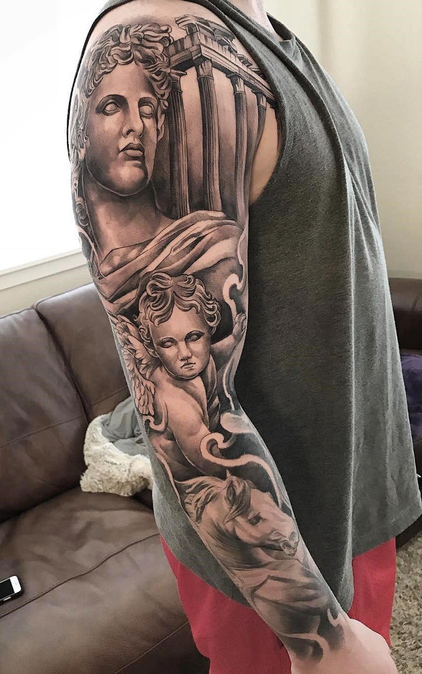 tattoo brazo completo en hombre 30