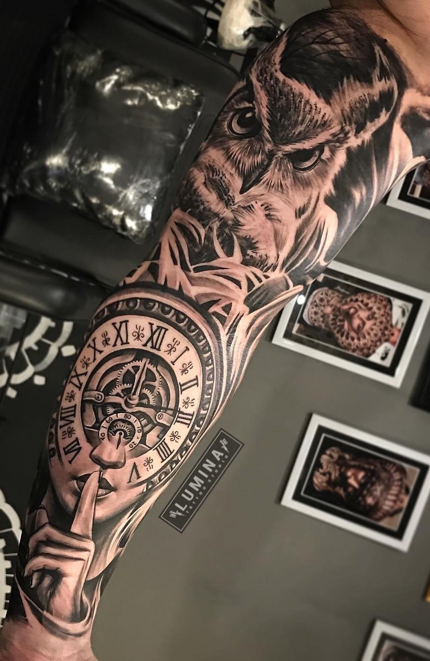 tattoo brazo completo en hombre 91