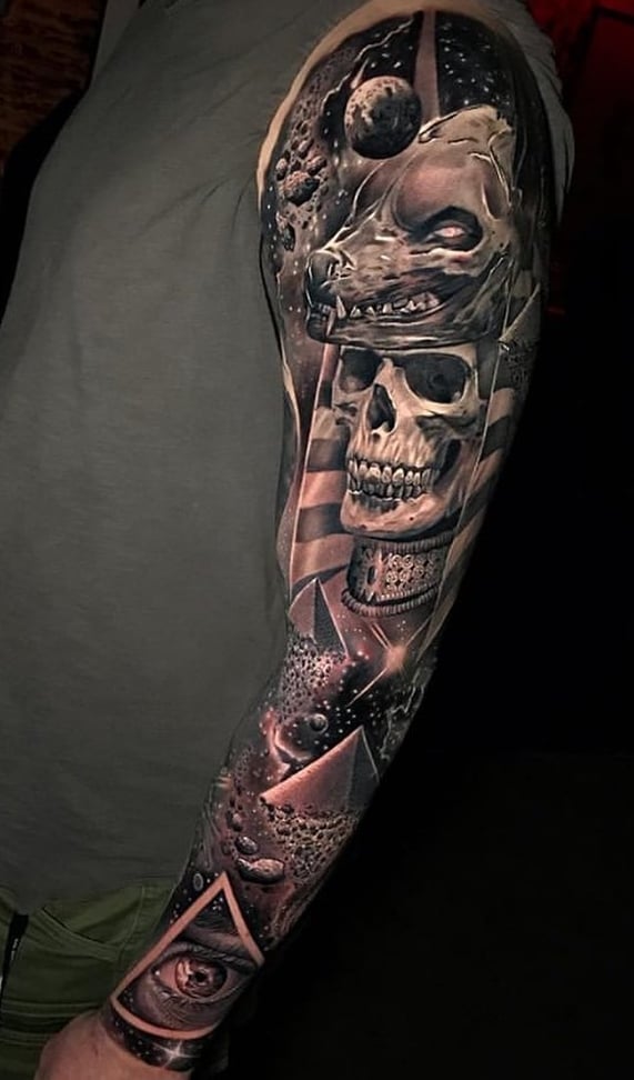 tattoo brazo completo en hombre 94