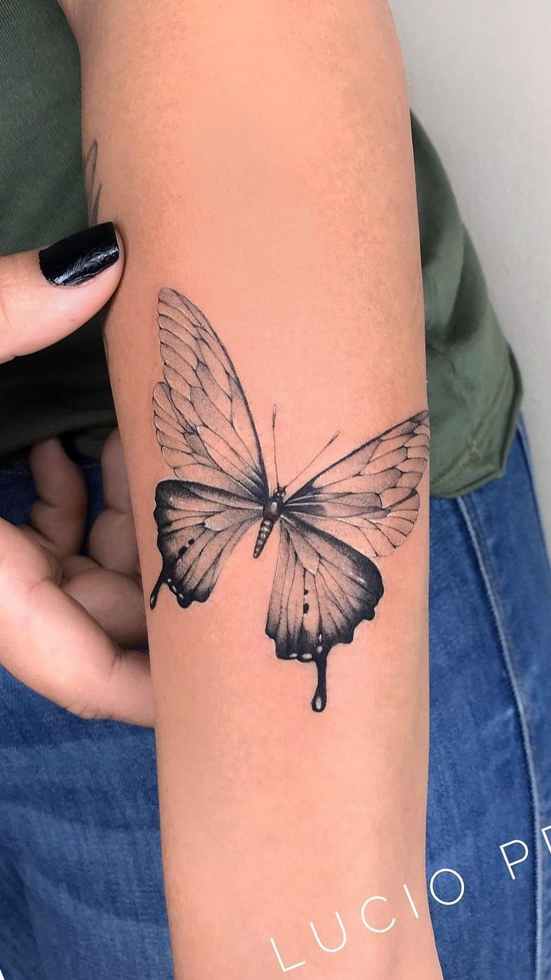 tattoo mariposa para mujer 100