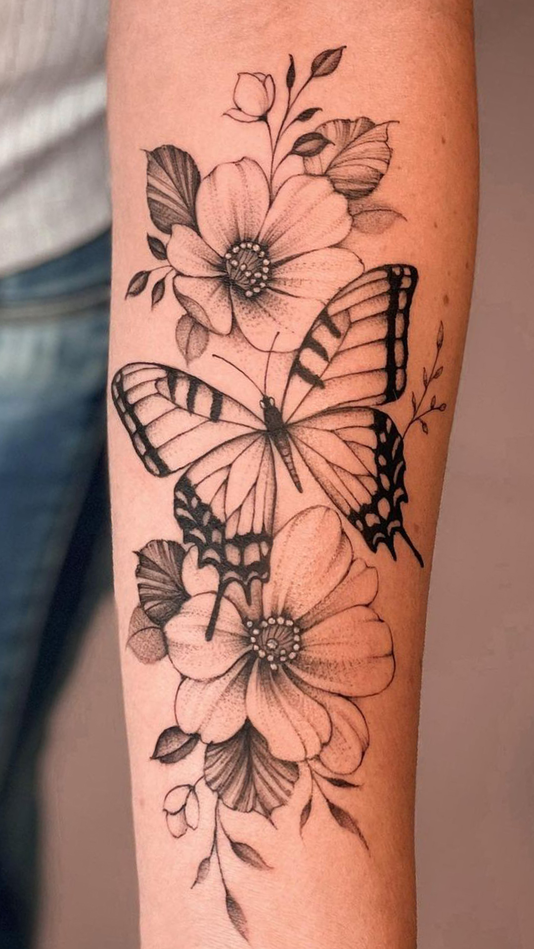 tattoo mariposa para mujer 86
