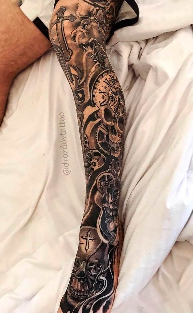 tattoo pierna de hombre 06