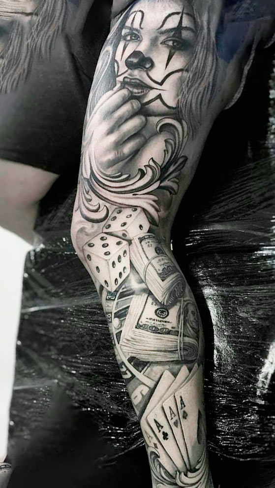 tattoo pierna de hombre 15