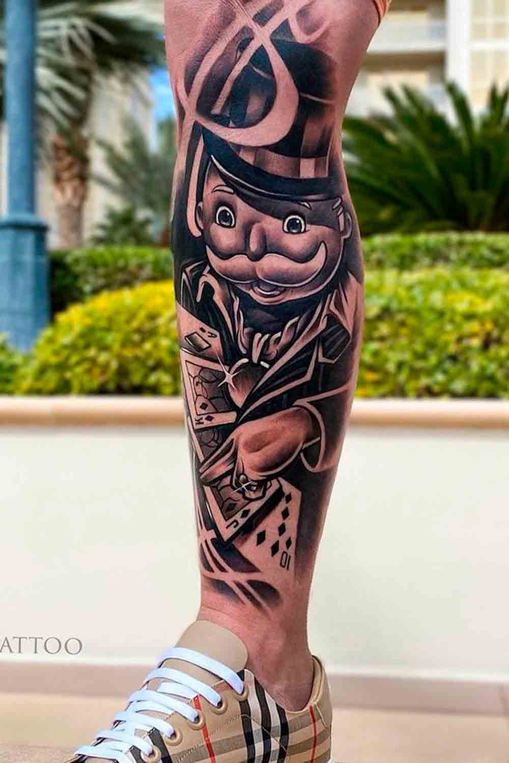 tattoo pierna de hombre 23