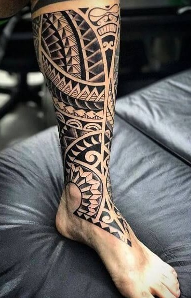 tattoo pierna para hombre 02
