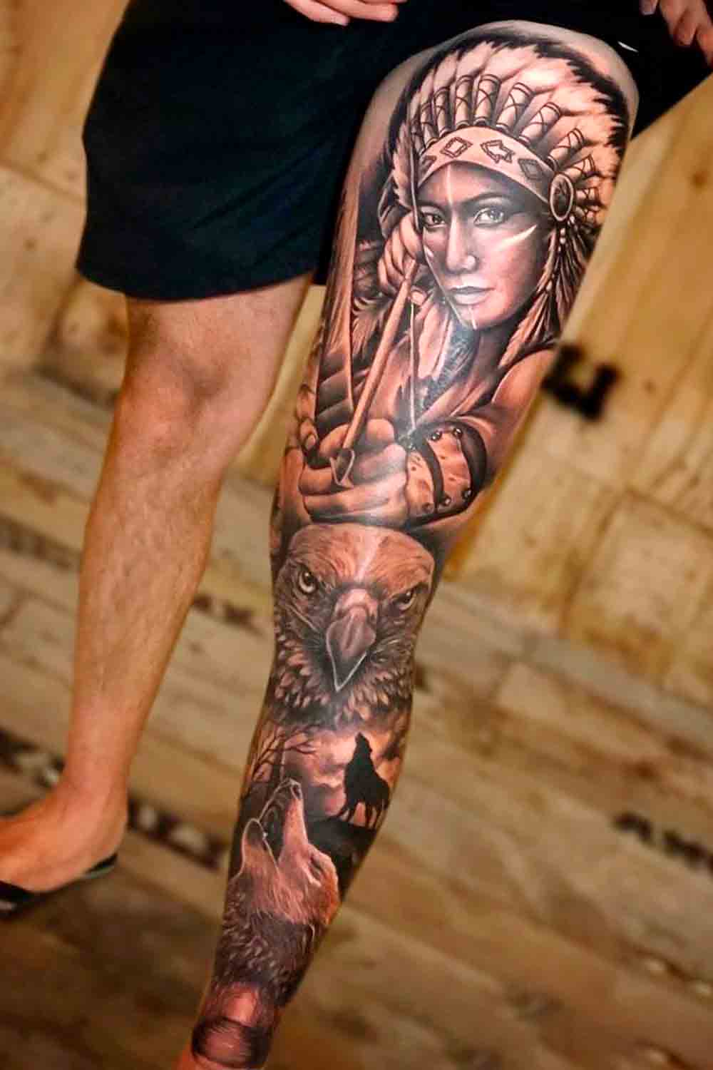 tattoo pierna para hombre 06