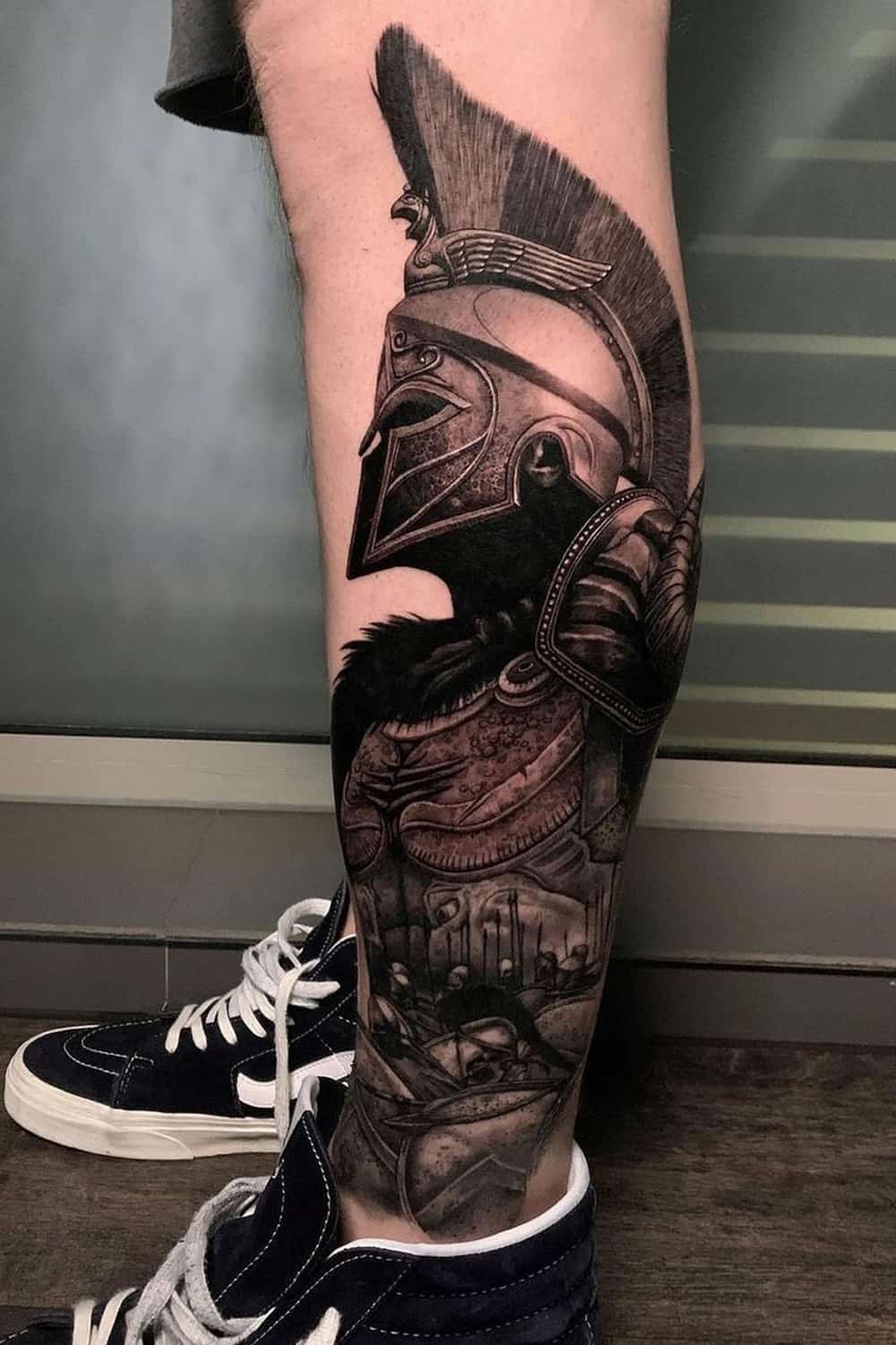 tattoo pierna para hombre 103