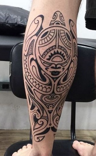tattoo pierna para hombre 114