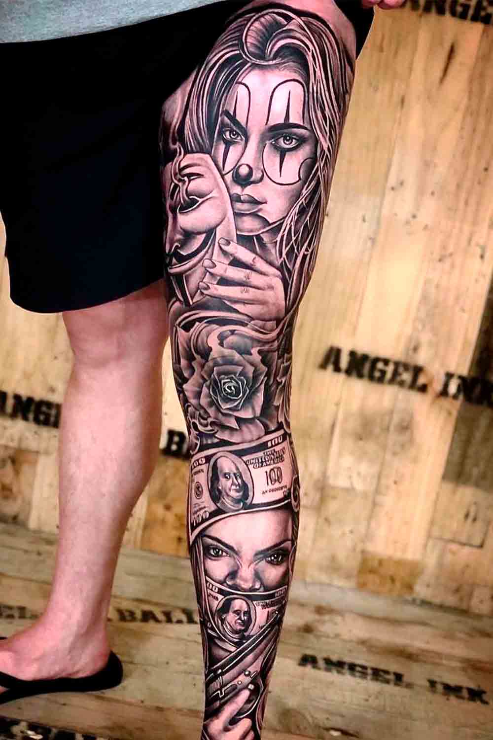 tattoo pierna para hombre 28