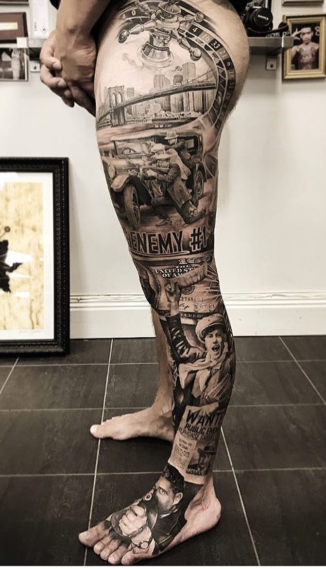 tattoo pierna para hombre 42