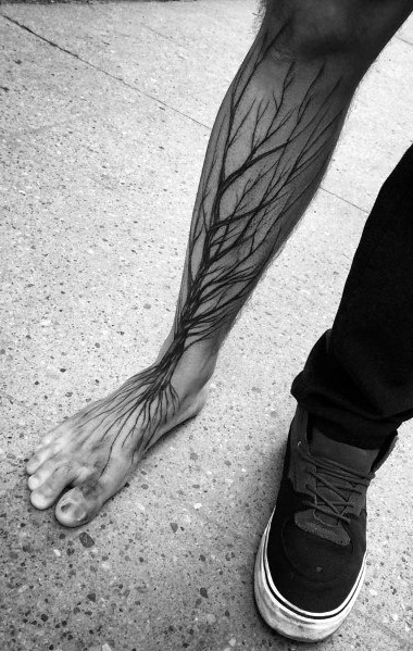 tattoo pierna para hombre 52