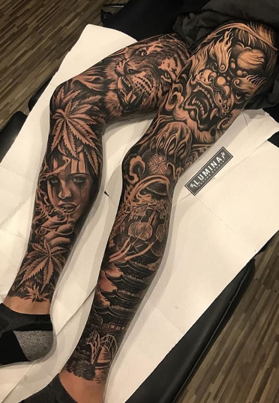 tattoo pierna para hombre 54
