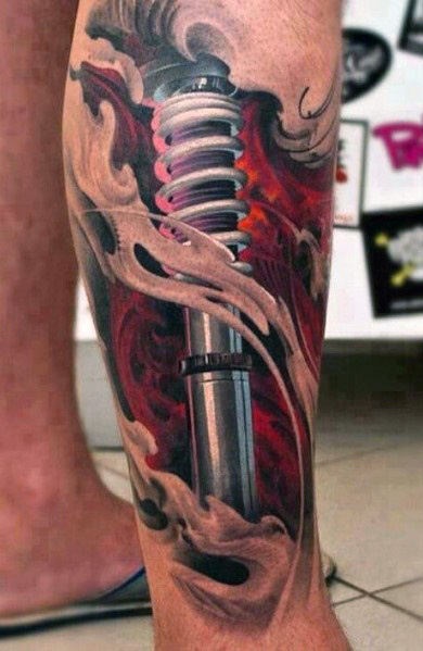 tattoo pierna para hombre 56