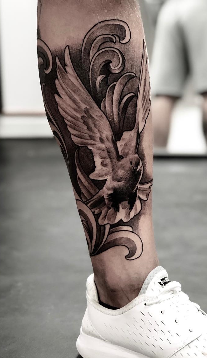 tattoo pierna para hombre 63