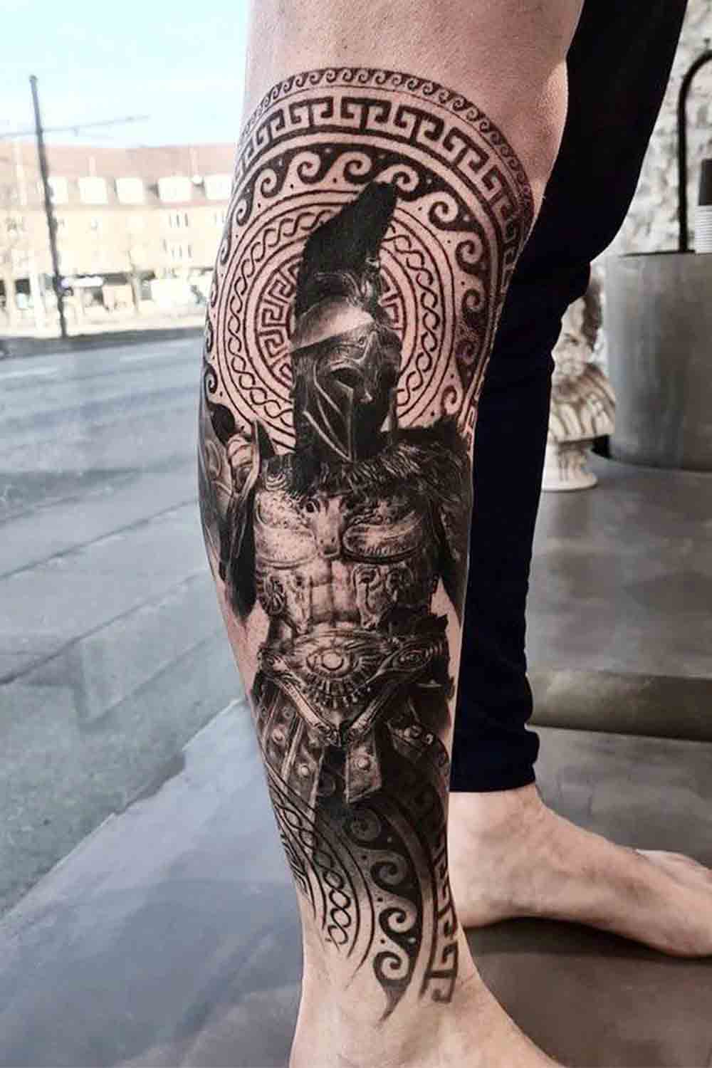 tattoo pierna para hombre 94