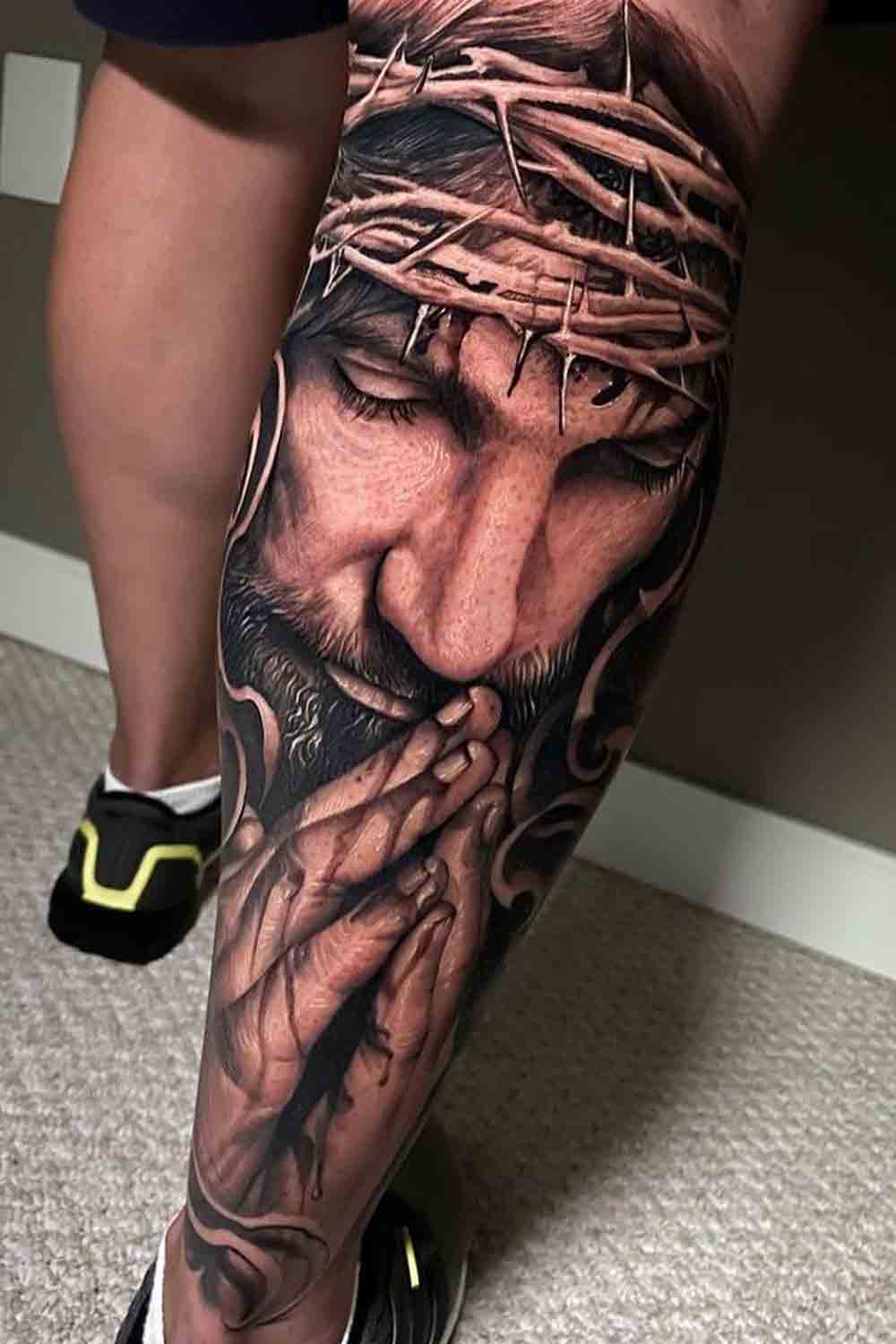 tattoo pierna para hombre 95