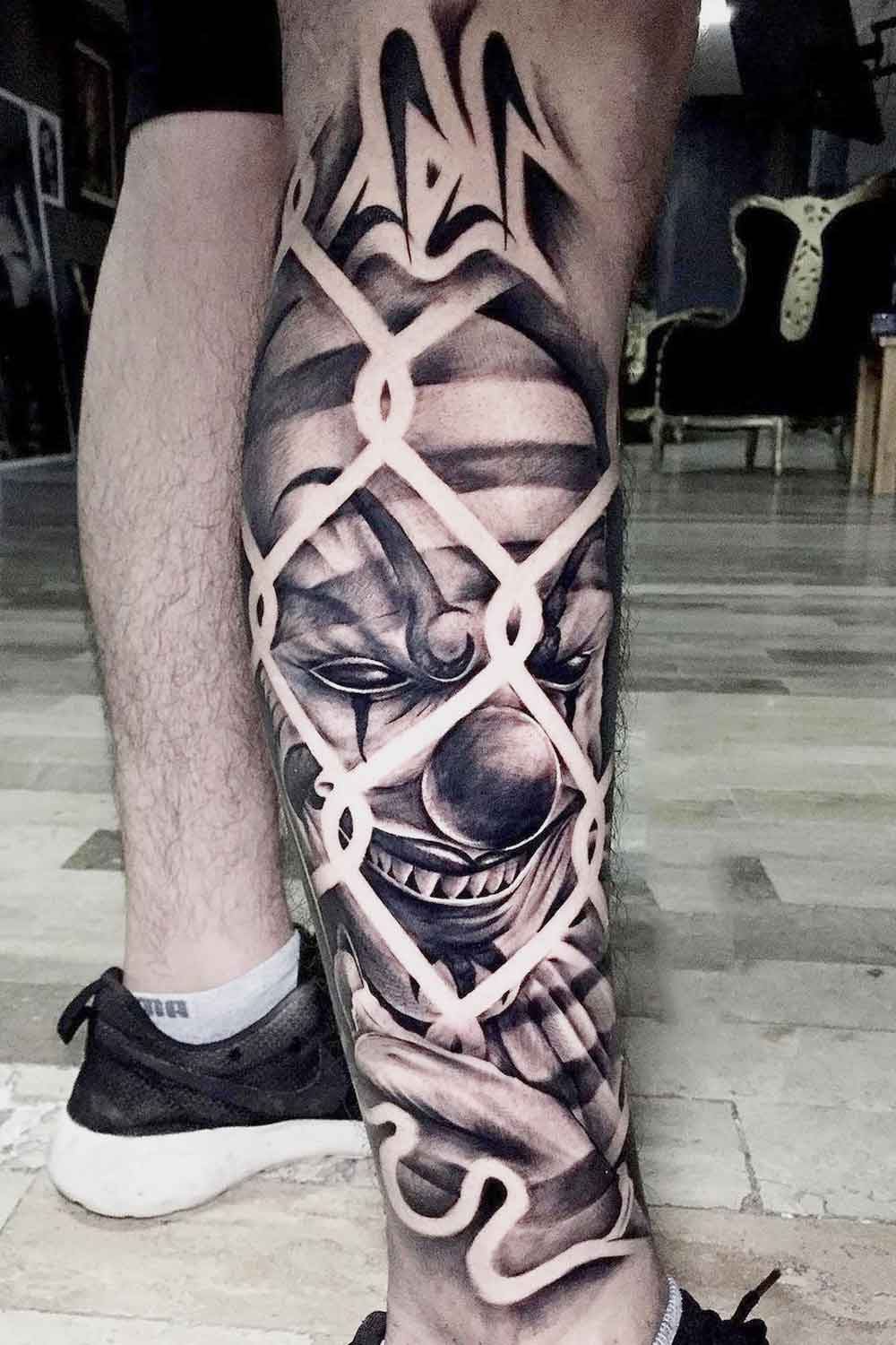 tattoo pierna para hombre 96