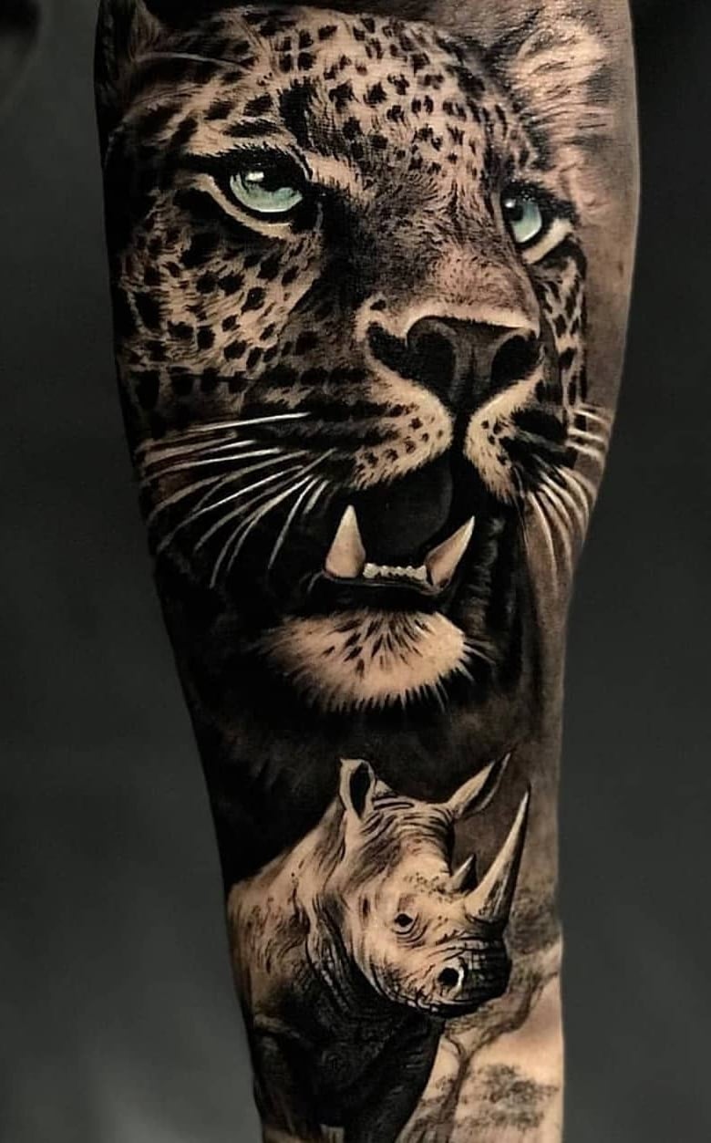 64 Tatuajes de leopardos: Galería de fotos