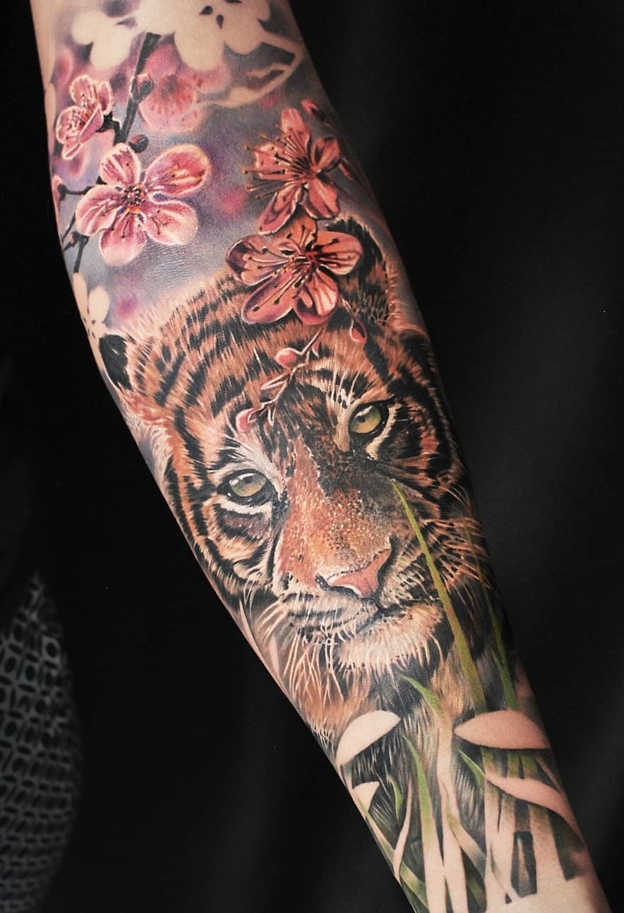 58 Diseños con tatuajes de tigres