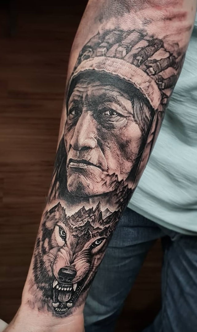 tattoo realista para hombre 77