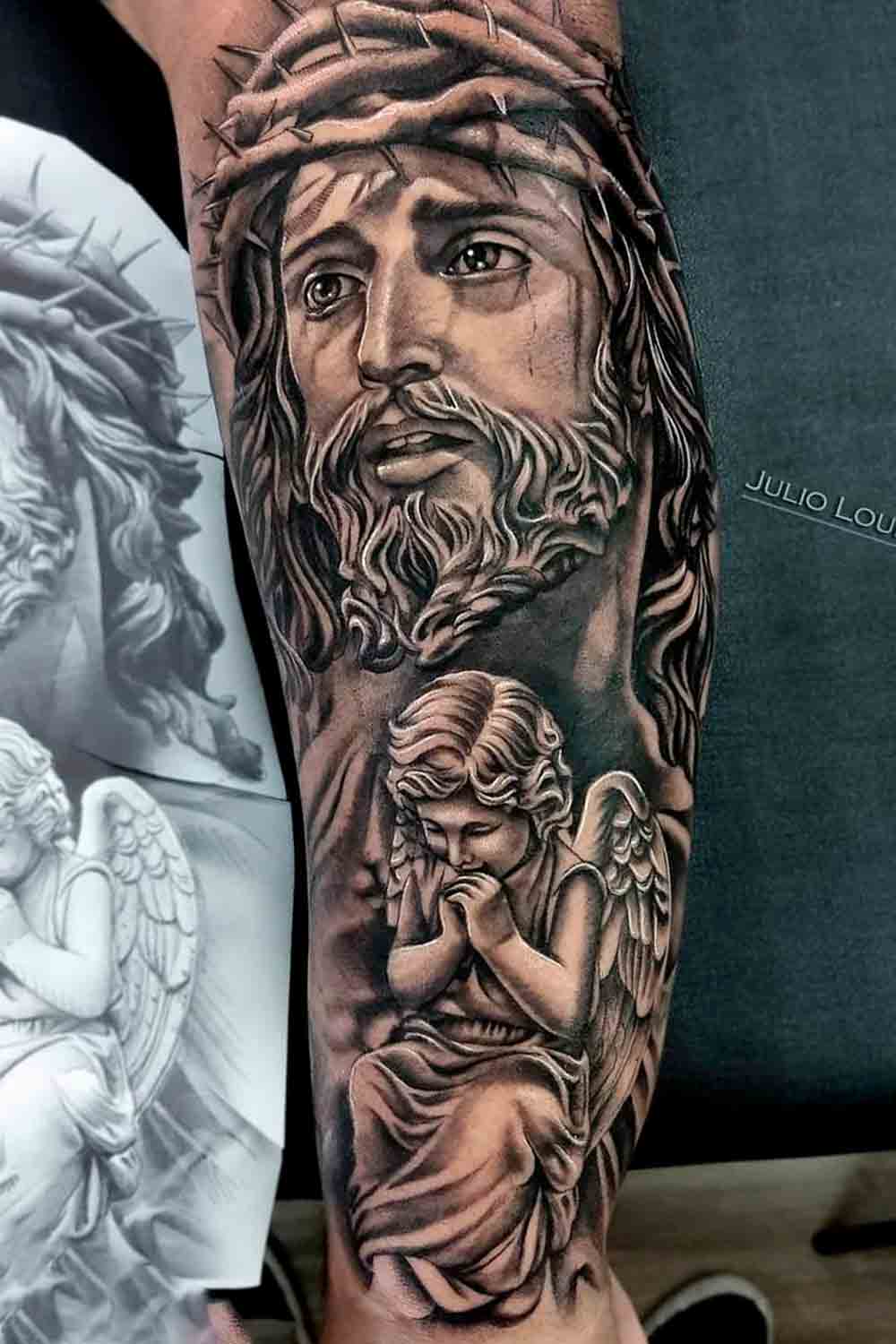 tattoo religioso para hombre 28