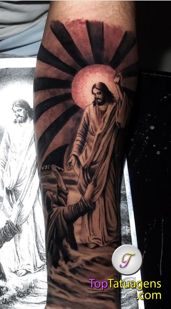 tattoo religioso para hombre 40
