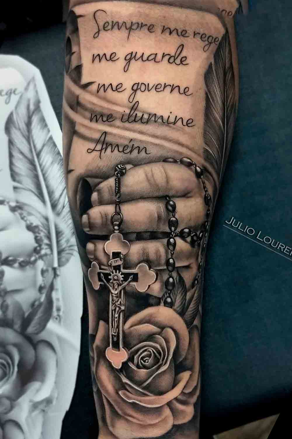 tattoo religioso para hombre 88