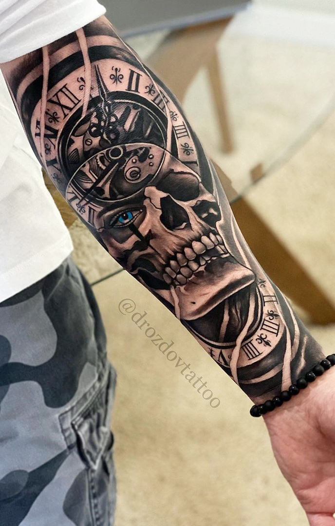 tatuaje calavera masculino 08