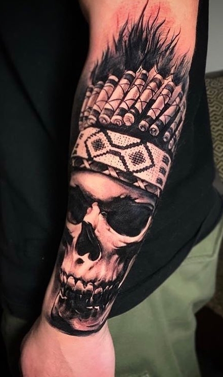 tatuaje calavera masculino 12