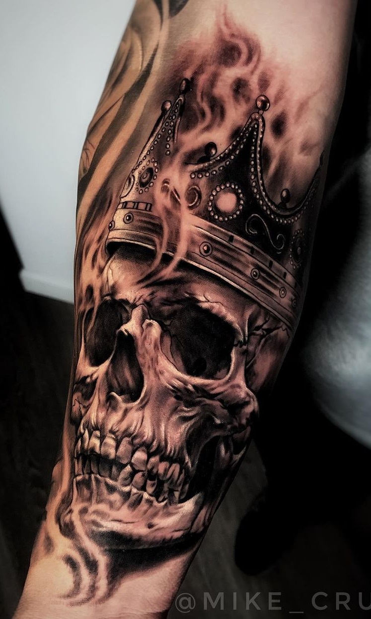 tatuaje calavera masculino 18