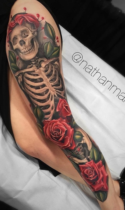 tatuaje calavera masculino 28