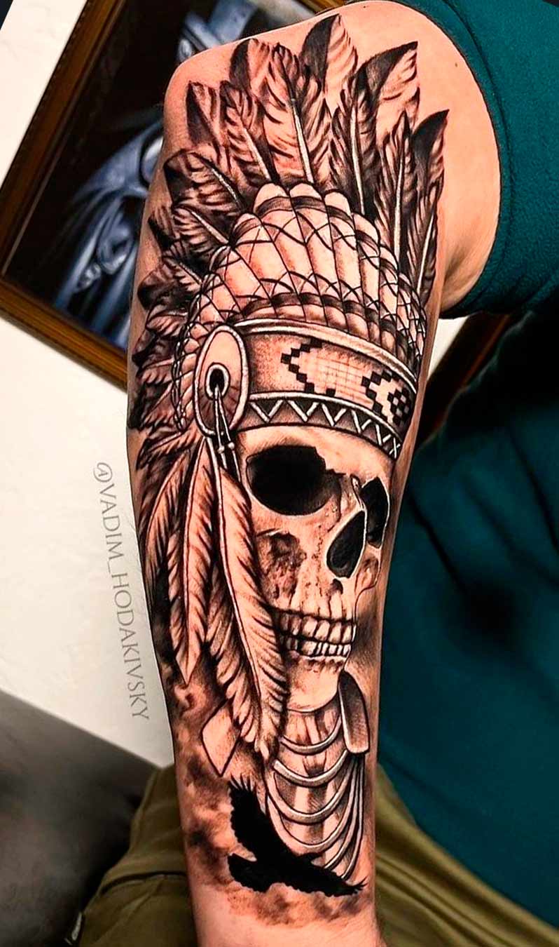 tatuaje calavera masculino 30