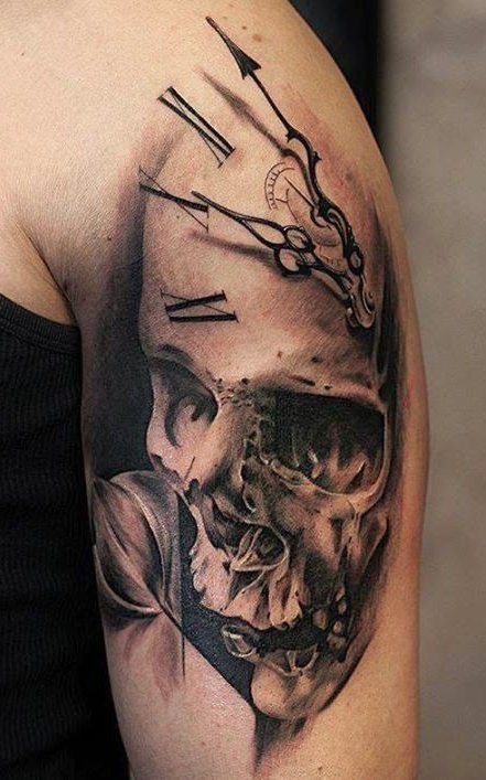 tatuaje calavera masculino 48