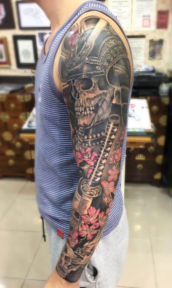 tatuaje calavera masculino 62