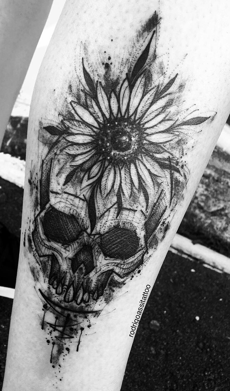 tatuaje calavera masculino 78