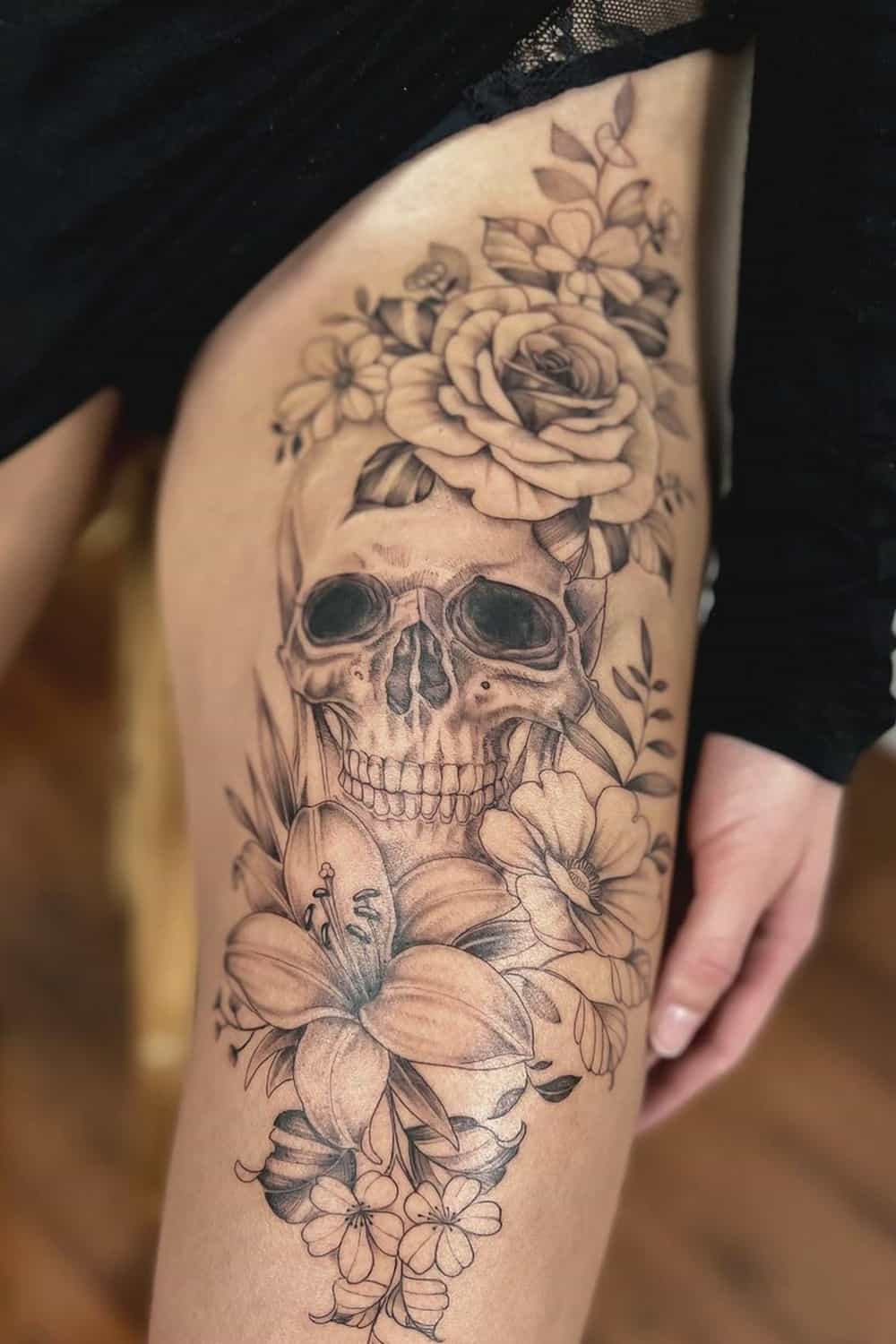 tatuaje calavera masculino 95