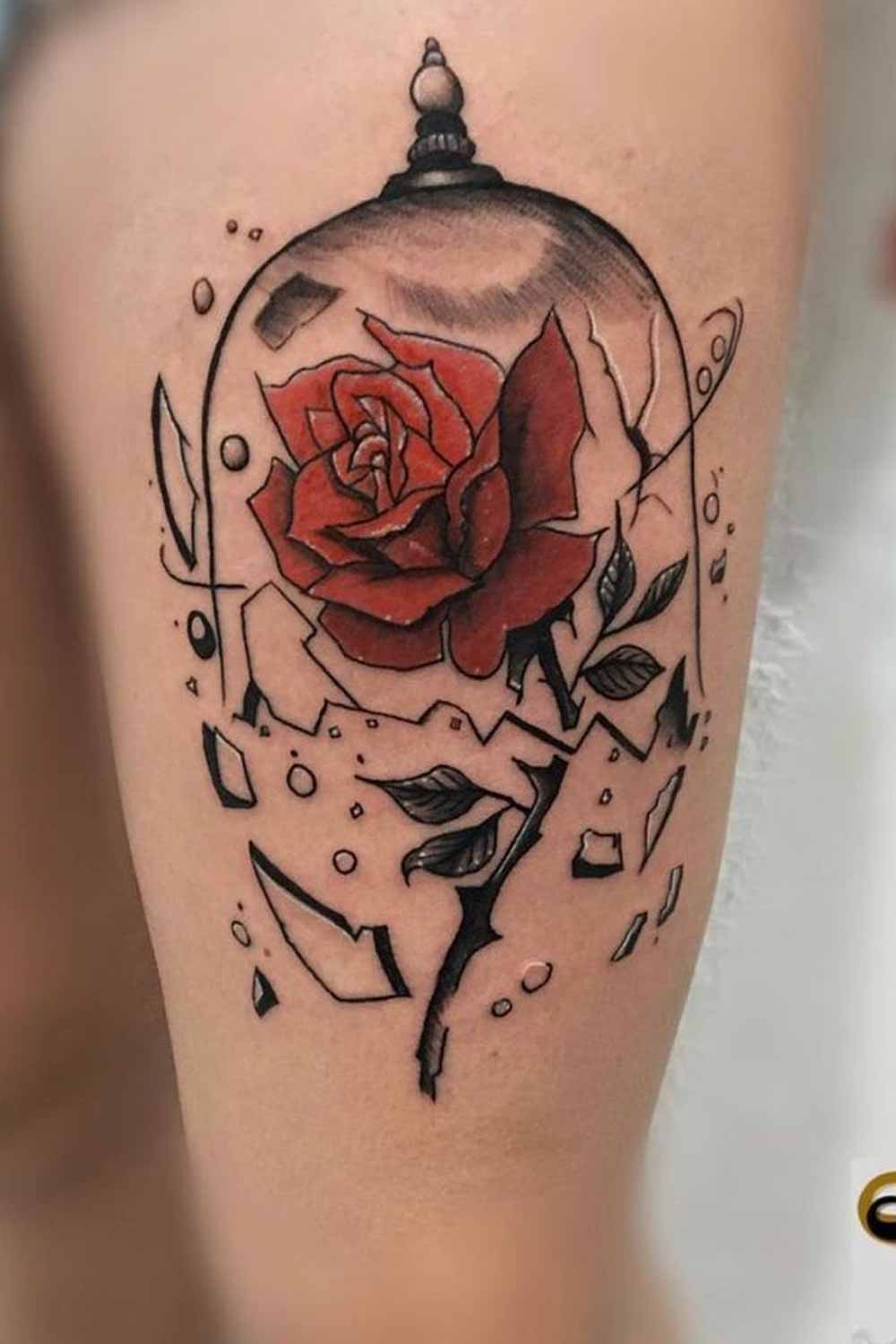 tatuaje de flor en mujer 14