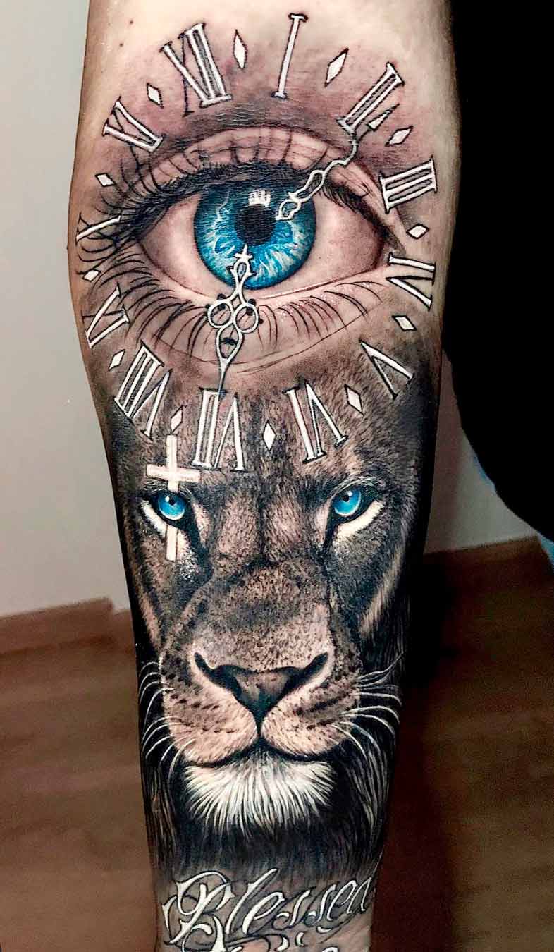 tatuaje de leon 03