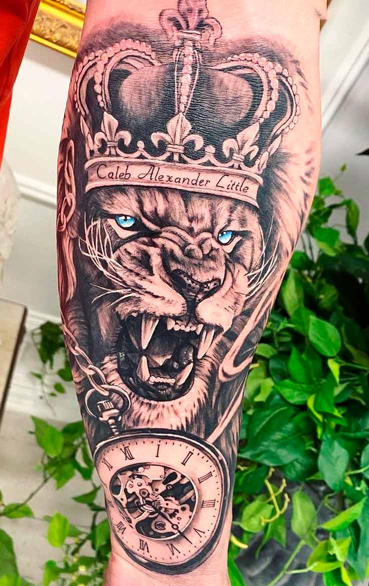 tatuaje de leon 04