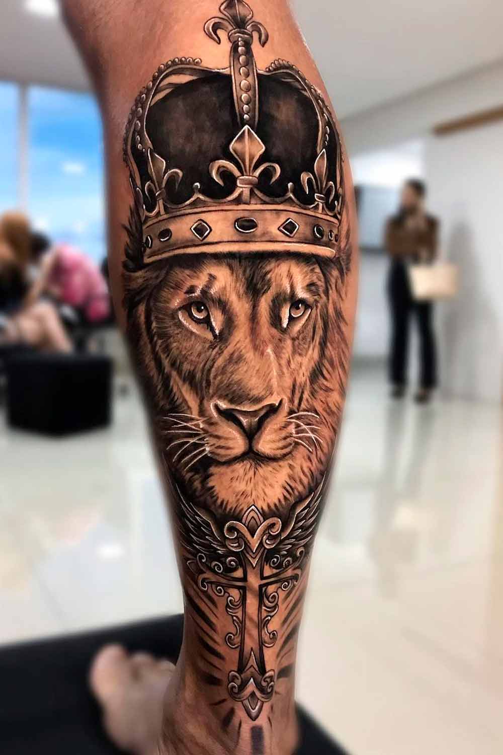 tatuaje de leon 07