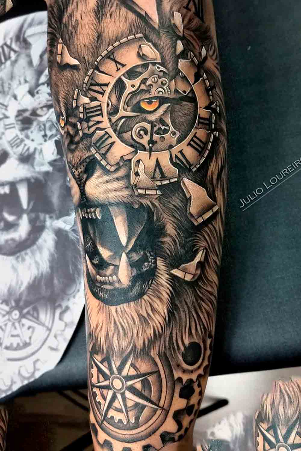 tatuaje de leon 08