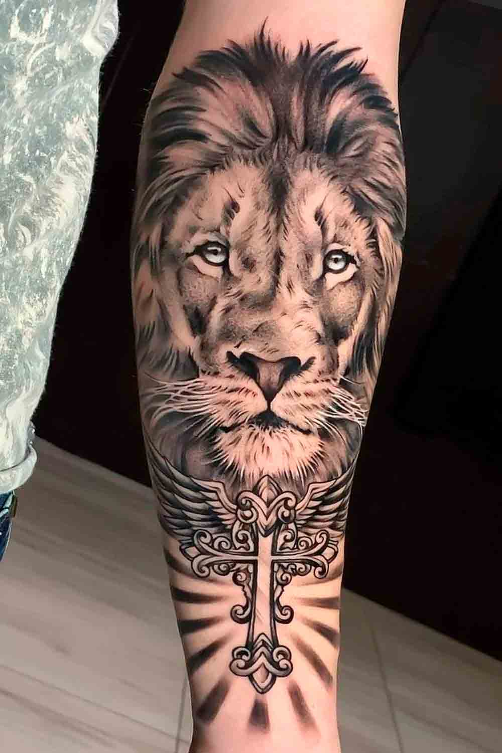 tatuaje de leon 12