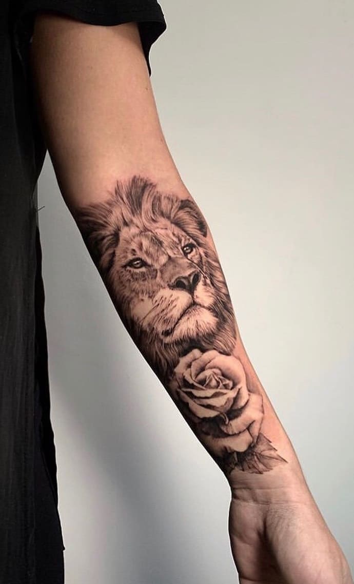 tatuaje de leon 14