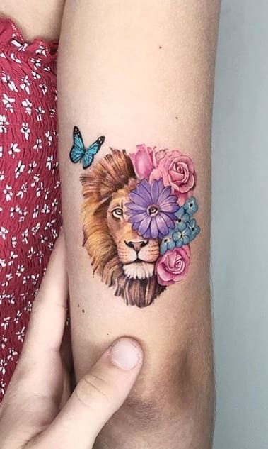 tatuaje de leon 16
