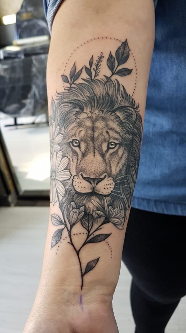 tatuaje de leon 22
