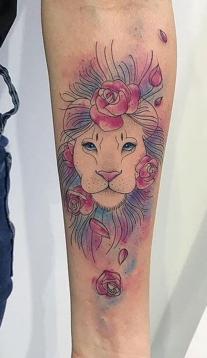 tatuaje de leon 23