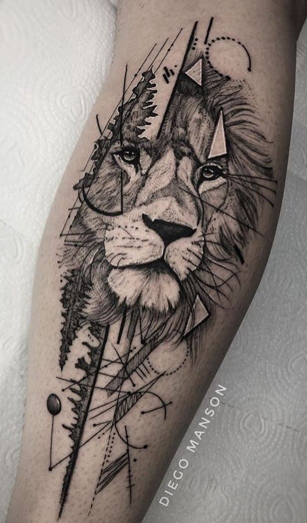 tatuaje de leon 25