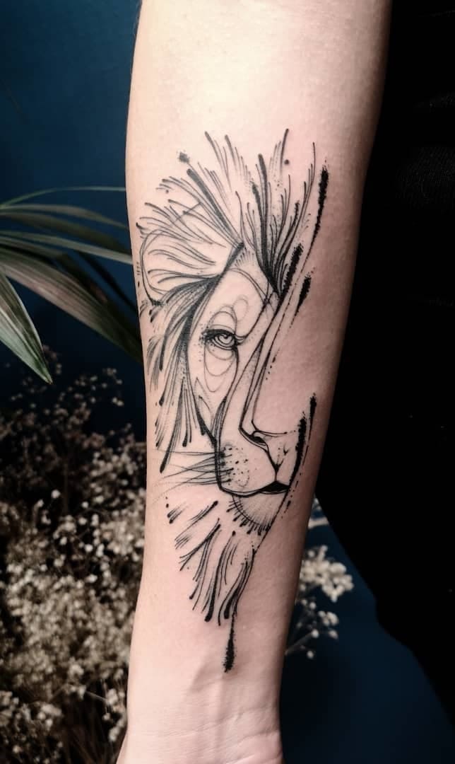 tatuaje de leon 29