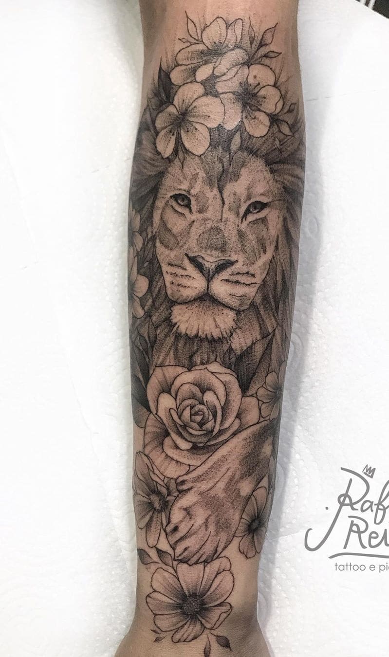 tatuaje de leon 33